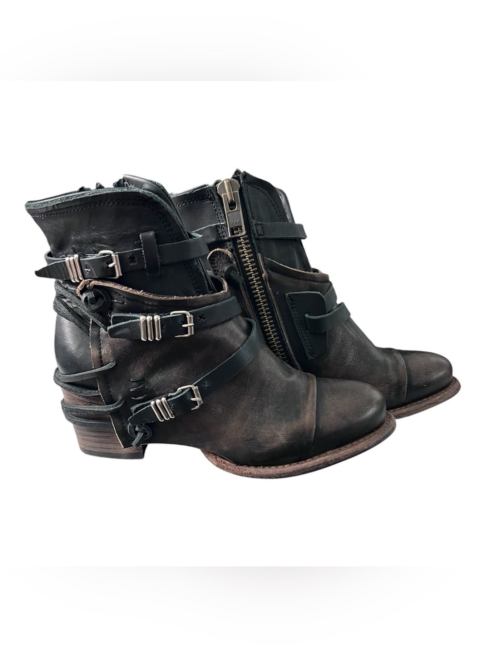 Freebird by Steven CRUE Women's Size US 7 Distressed Ankle Leather Boots